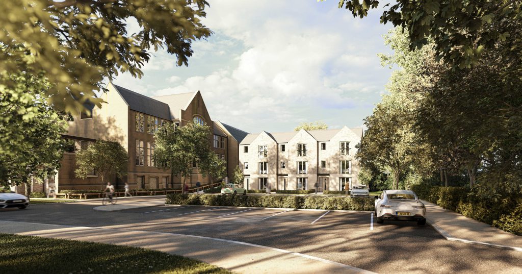 Street view of the proposed development at Duke's School
